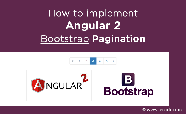 Steps to Implement Angular 2 Bootstrap Pagination