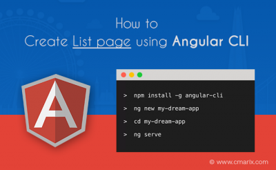 How to Create List page using Angular2 CLI