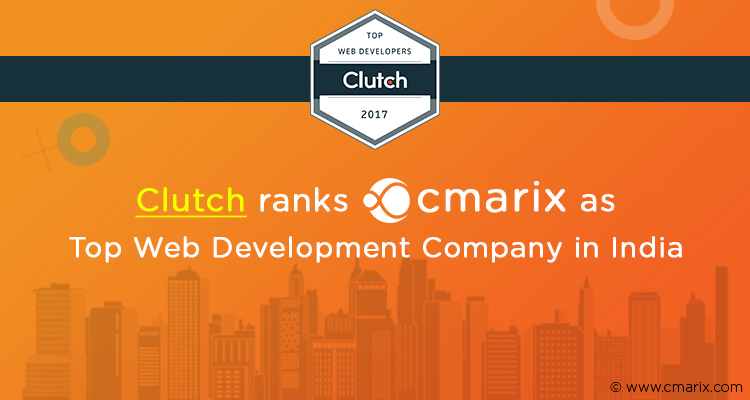 Clutch ranks CMARIX as Top Web Development Company in India