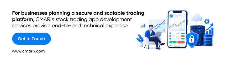 Businessman with trading app and charts