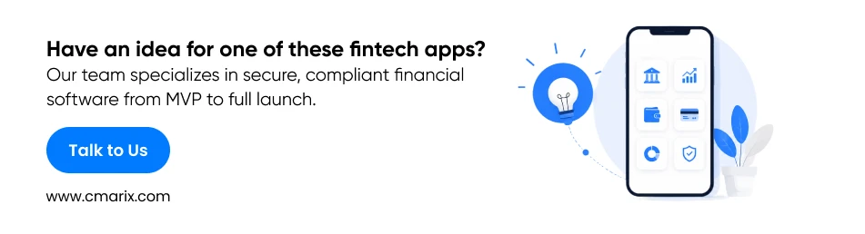 Fintech app development services offered