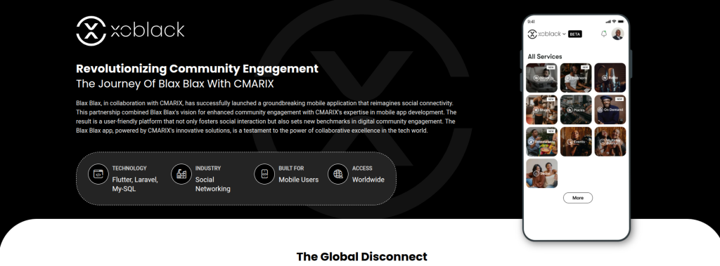 Blax social connection app