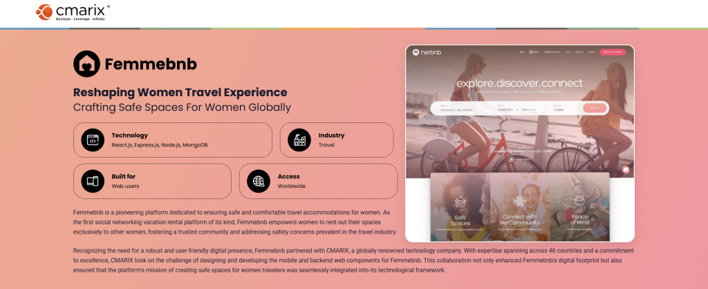 Women-focused travel platform and services