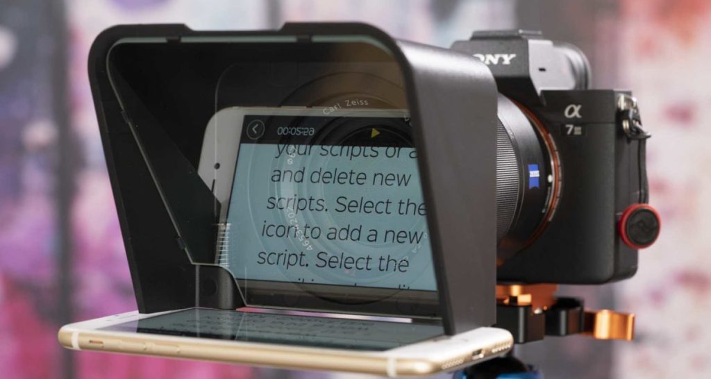 Camera-Mounted Teleprompter