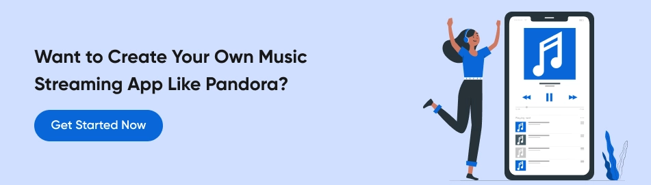 music streaming app like Pandora