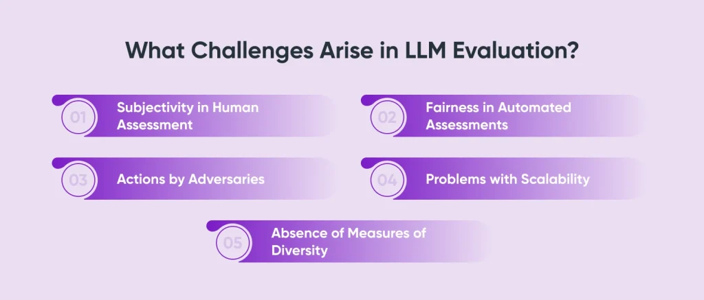 What Challenges Arise in LLM Evaluation