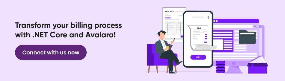 billing process with net.core and avalara