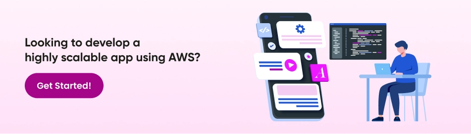 develop app using aws