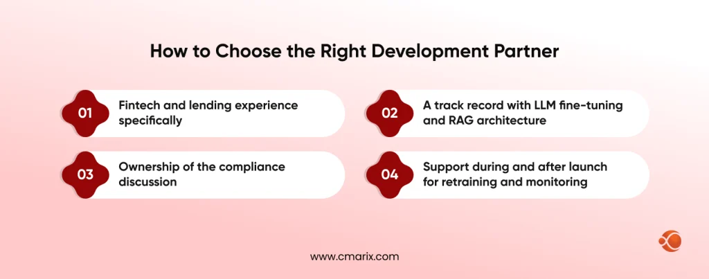 Key factors for selecting development partner
