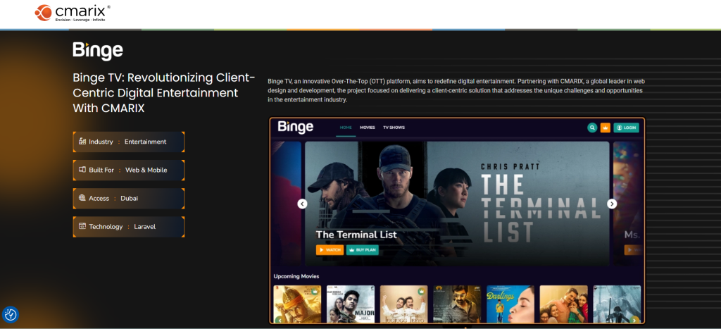 Digital entertainment platform interface overview