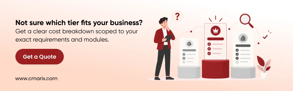 Businessman analyzing ERP software options