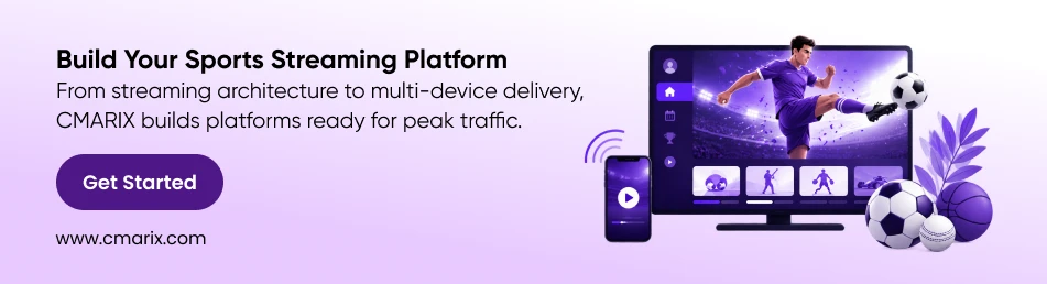 Sports streaming platform advertisement