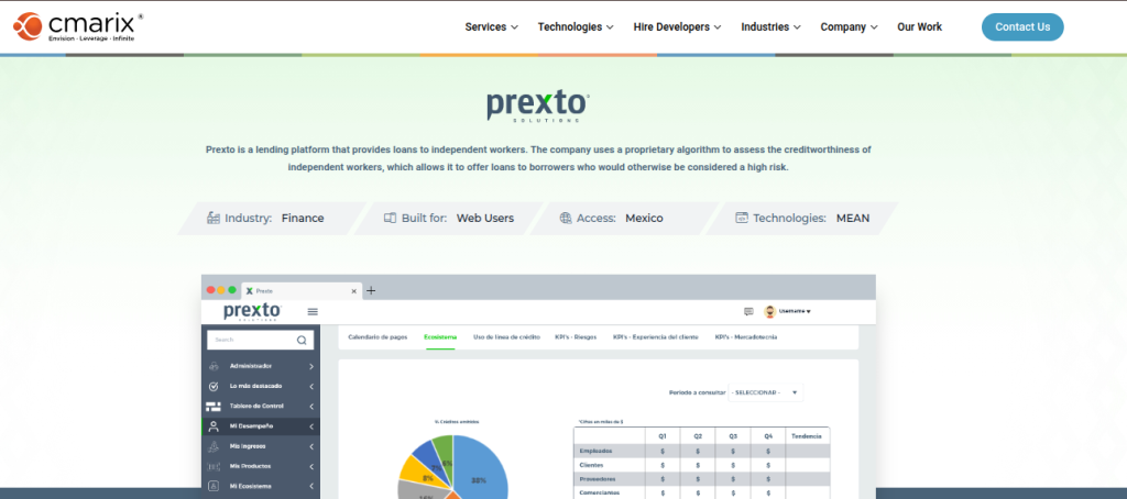 Financial services platform for independent workers