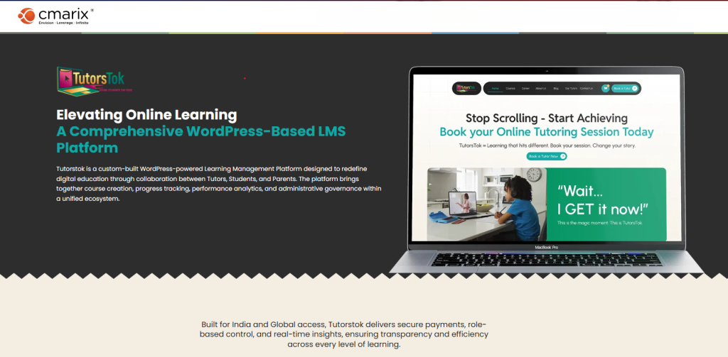 Online tutoring platform promotional