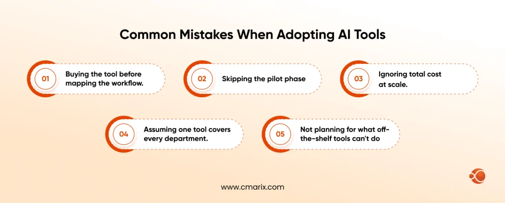 Mistakes in adopting AI tools outlined
