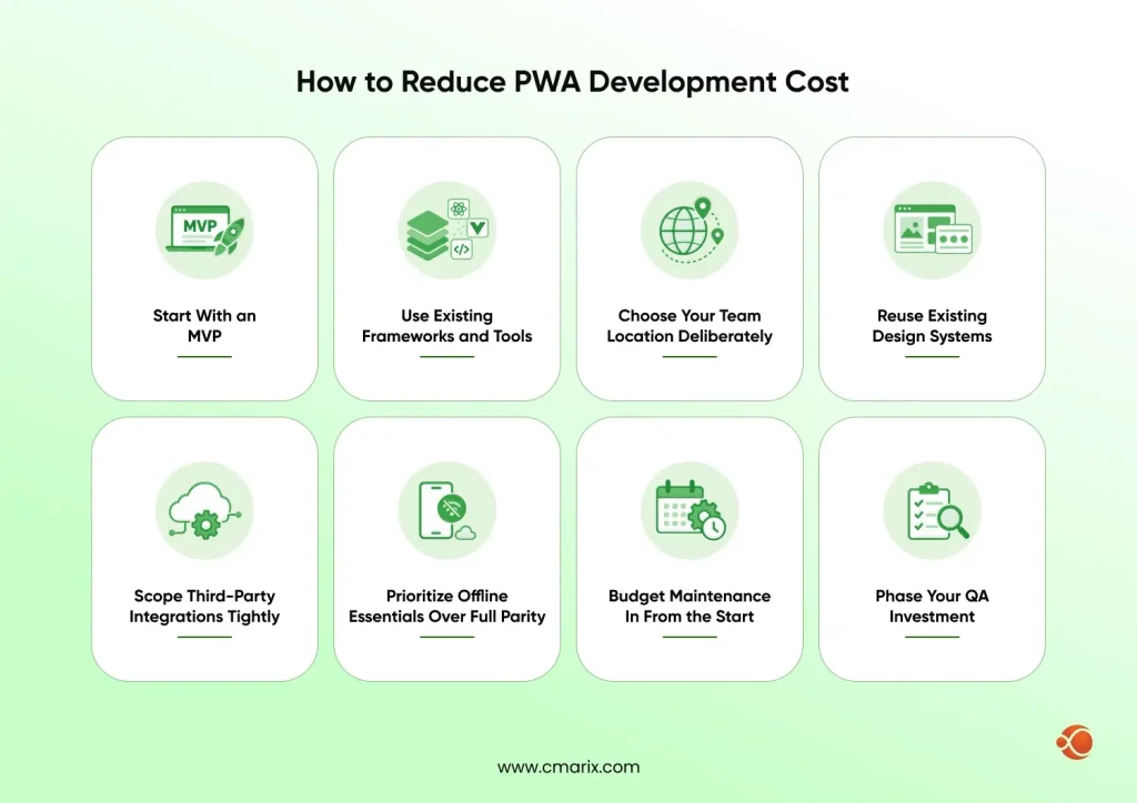 Tips for reducing PWA development costs