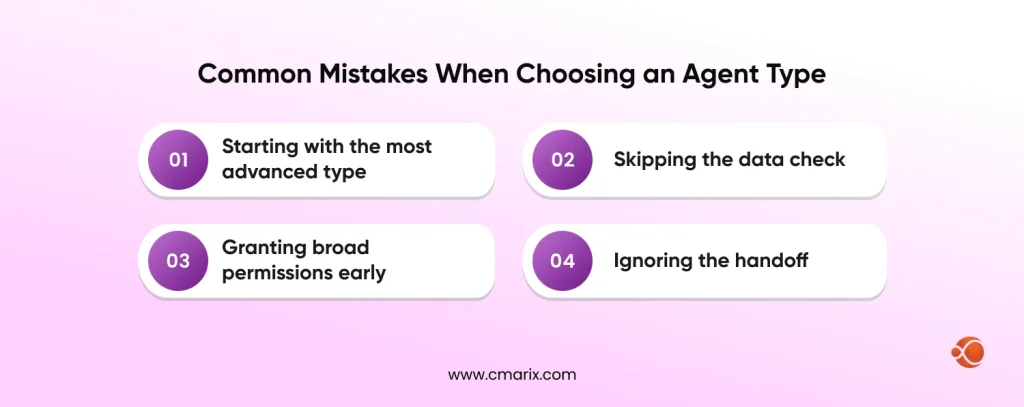 Common Mistakes When Choosing an Agent Type